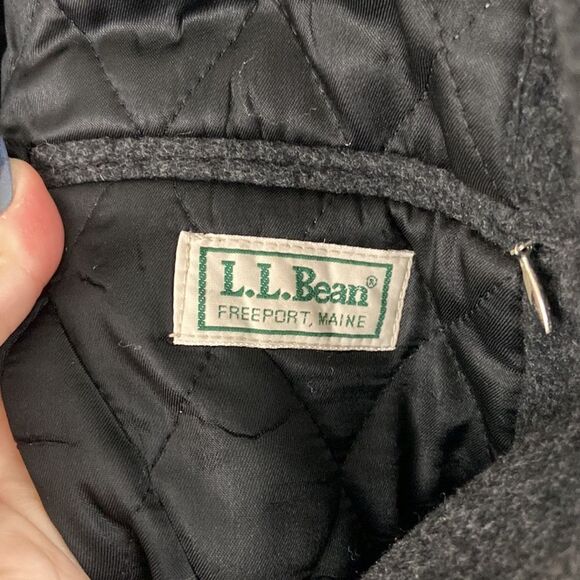 Vintage L.L Bean Wool Peacoat size XL - Picture 4 of 10